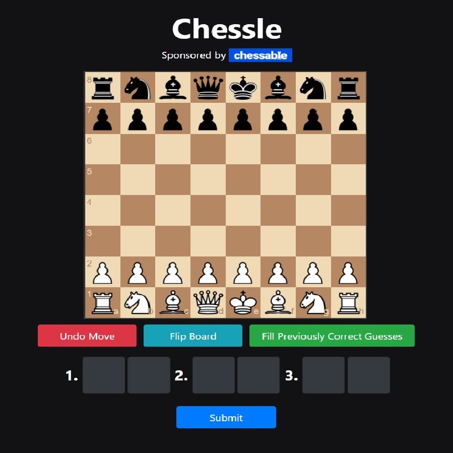 Mr. Magical Martian on X: Chessle Solution Today [April 18, 2022] Chessle  Game Answer #Chessle  / X